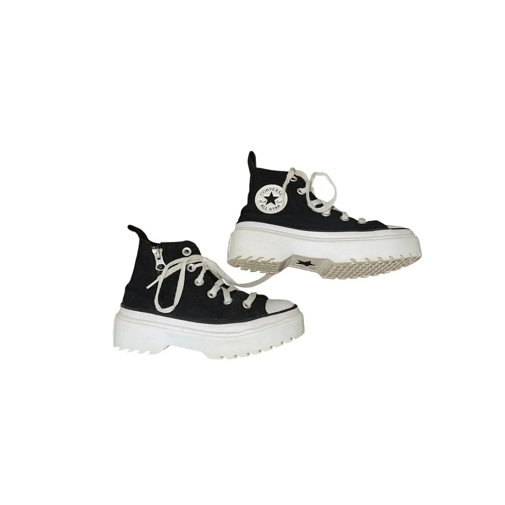Converse Chuck Taylor All Star Lugged 2.0 Youth Black White High Top A03846C 13
